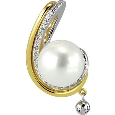 Серебряный кулон Breuning 31/03536-4C c жемчугом, цирконом 1 Серебряный кулон Breuning 31/03536-4C c жемчугом, цирконом 1