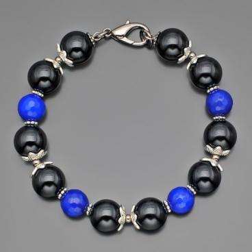 Жесткий браслет из бусин Rico La Cara 3157-rlc с агатами 1