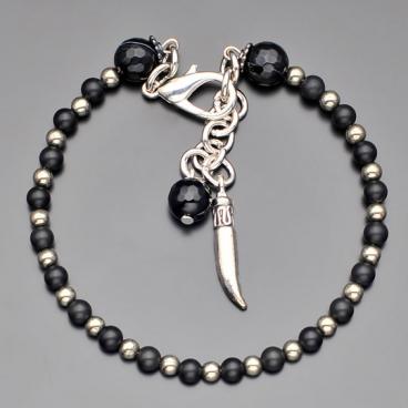 Браслет из бусин Rico La Cara 3171-rlc с агатом, шунгитом, пиритом 1