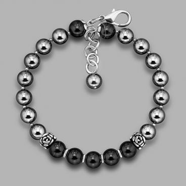 Браслет из бусин Rico La Cara 3180-rlc с агатом, гематитом 1