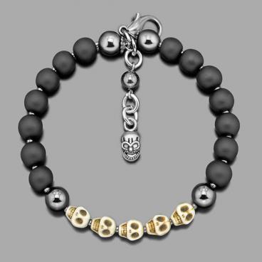 Браслет из бусин Rico La Cara 3205-rlc с говлитом, шунгитом 1