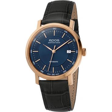 Мужские швейцарские механические наручные часы Epos 3387.152.24.16.15 1
