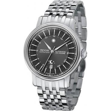Мужские швейцарские механические наручные часы Epos 3390.302.20.14.30 1