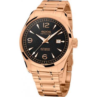 Мужские швейцарские механические наручные часы Epos 3401.132.24.55.34 1