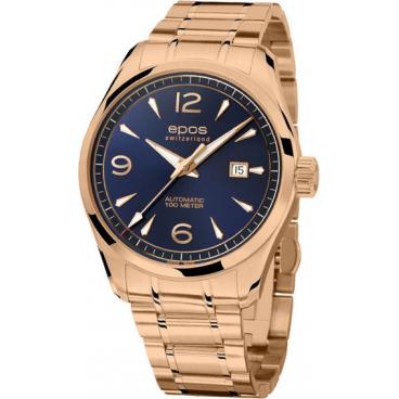 Мужские швейцарские механические наручные часы Epos 3401.132.24.56.34 1