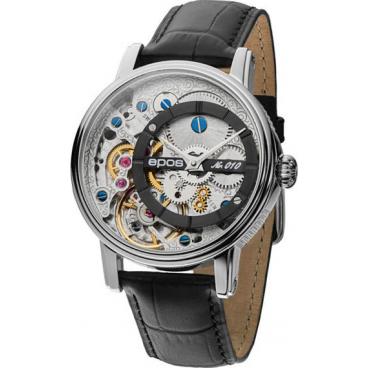 Мужские швейцарские механические спортивные наручные часы Epos 3435.313.20.15.25 1