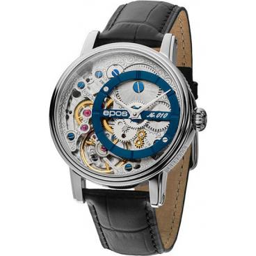 Мужские швейцарские механические спортивные наручные часы Epos 3435.313.20.16.25 1