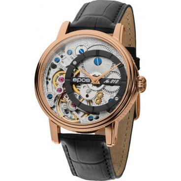 Мужские швейцарские механические спортивные наручные часы Epos 3435.313.24.15.25 1