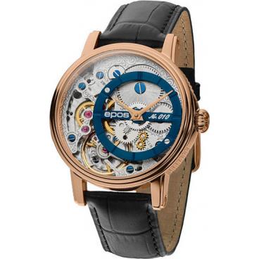 Мужские швейцарские механические спортивные наручные часы Epos 3435.313.24.16.25 1
