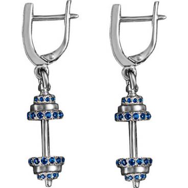 Серебряные серьги SWANKY 361411-sapphirine-sw с фианитами 1 Серебряные серьги SWANKY 361411-sapphirine-sw с фианитами 1