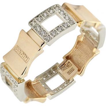 Мужское золотое кольцо BADINI 41-0205 с цирконием 1 Мужское золотое кольцо BADINI 41-0205 с цирконием 1