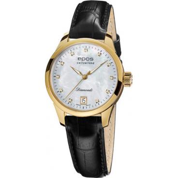 Женские швейцарские механические наручные часы Epos 4426.132.22.80.15 1