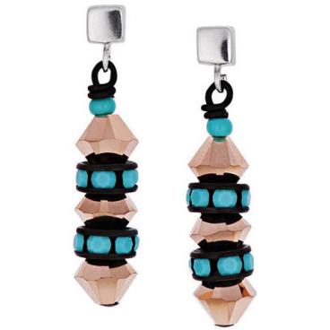 Стальные длинные серьги Coeur de Lion 4737/21-0600 с кристаллами Swarovski 1