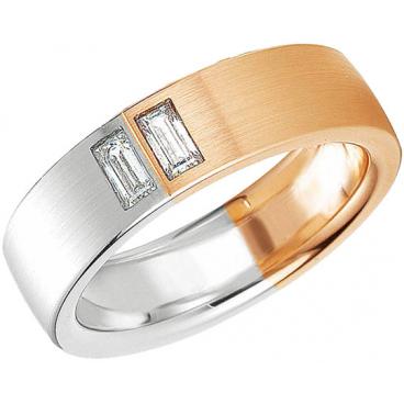 Золотое обручальное парное кольцо Breuning 48/03250 с бриллиантами 1 Золотое обручальное парное кольцо Breuning 48/03250 с бриллиантами 1