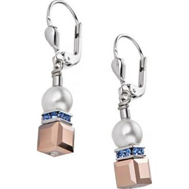 Стальные серьги Coeur de Lion 4804/20-0700 с кристаллами Swarovski, жемчугом, стеклом 1