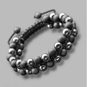 Браслет из бусин Rico La Cara 5202-rlc с шунгитом 1