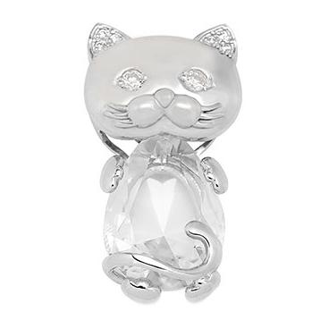 Серебряный кулон Серебро России 531-10-61-BESCVETNYJ-55690 c кварцем, фианитом 1 Серебряный кулон Серебро России 531-10-61-BESCVETNYJ-55690 c кварцем, фианитом 1