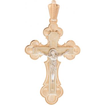 Мужской золотой православный крестик с распятием Национальное Достояние 58030929-nd 1 Мужской золотой православный крестик с распятием Национальное Достояние 58030929-nd 1