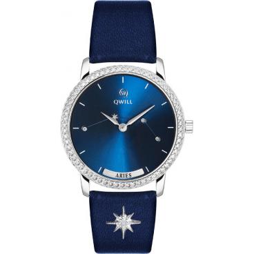 Женские российские серебряные наручные часы Qwill 6050.05.14.9.96A 1 Женские российские серебряные наручные часы Qwill 6050.05.14.9.96A 1
