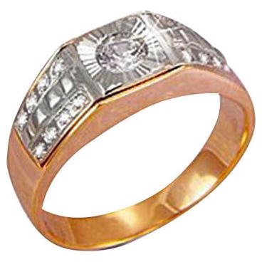 Мужская золотая печатка перстень Национальное Достояние 60608A-nd с фианитами 1 Мужская золотая печатка перстень Национальное Достояние 60608A-nd с фианитами 1