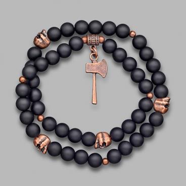 Браслет из бусин Rico La Cara 6174-rlc с шунгитом 1