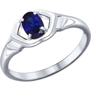 Серебряное кольцо SOKOLOV 62010003_s с сапфиром 1 Серебряное кольцо SOKOLOV 62010003_s с сапфиром 1