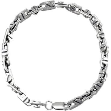 Мужской серебряный браслет цепь ФИТ 65581-f 1 Мужской серебряный браслет цепь ФИТ 65581-f 1