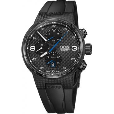 Мужские швейцарские механические титановые наручные часы Oris 674-7725-87-84-set с хронографом 1