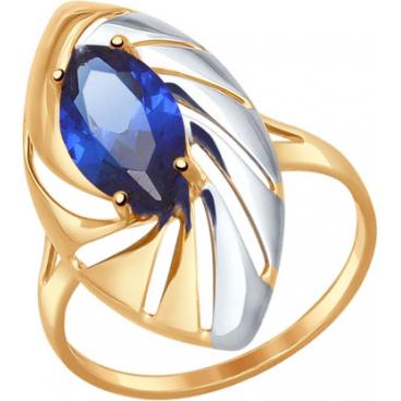 Золотой перстень SOKOLOV 714580_s с корундом 1