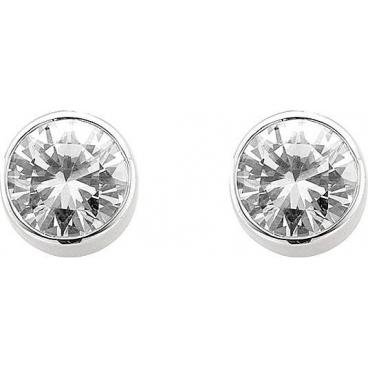 Серебряные серьги-пусеты (гвоздики) Ti Sento 7271ZI с цирконами 1 Серебряные серьги-пусеты (гвоздики) Ti Sento 7271ZI с цирконами 1