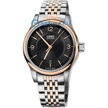Мужские швейцарские механические наручные часы Oris 733-7594-43-34MB 1