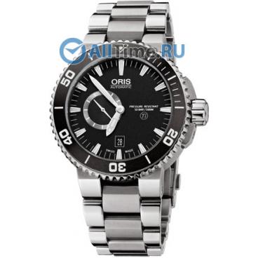 Мужские швейцарские механические титановые наручные часы Oris 743-7664-71-54MB 1