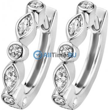 Серебряные серьги круглые Ti Sento 7682ZI с цирконием 1 Серебряные серьги круглые Ti Sento 7682ZI с цирконием 1