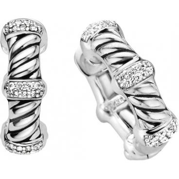 Серебряные серьги кольца конго Ti Sento 7728ZI с цирконами 1 Серебряные серьги кольца конго Ti Sento 7728ZI с цирконами 1