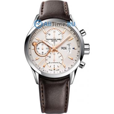 Мужские швейцарские механические наручные часы Raymond Weil 7730-STC-65025 с хронографом 1