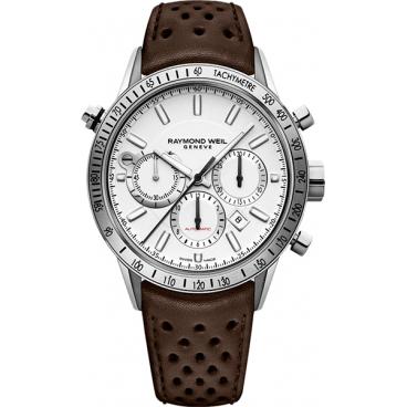 Мужские швейцарские механические наручные часы Raymond Weil 7740-STC-30001 с хронографом 1