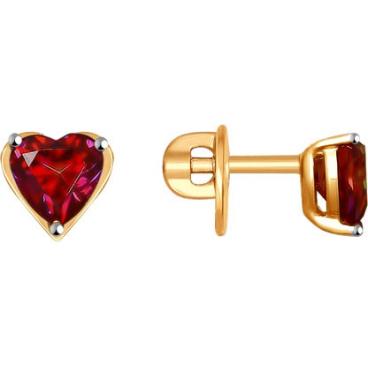 Золотые серьги-пусеты (гвоздики) SOKOLOV 81020315_s с фианитами Swarovski 1 Золотые серьги-пусеты (гвоздики) SOKOLOV 81020315_s с фианитами Swarovski 1