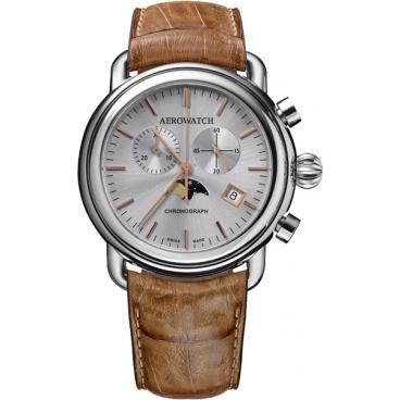 Мужские швейцарские наручные часы Aerowatch 84934AA06 с хронографом 1