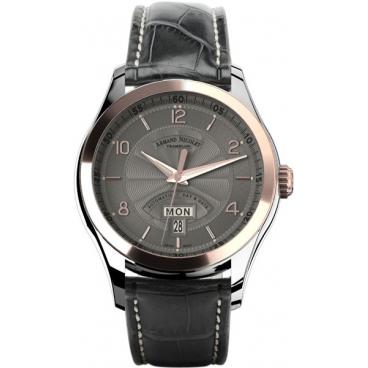 Мужские швейцарские механические золотые наручные часы Armand Nicolet 8740A-GS-P974GR2 1