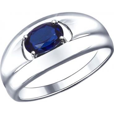 Серебряное кольцо SOKOLOV 88010026_s с корундом 1