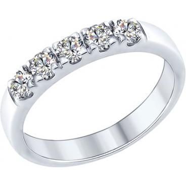 Серебряное кольцо SOKOLOV 89010061_s с фианитами 1 Серебряное кольцо SOKOLOV 89010061_s с фианитами 1