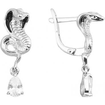 Серебряные серьги Национальное Достояние 911020130-nd с эмалью, фианитами 1 Серебряные серьги Национальное Достояние 911020130-nd с эмалью, фианитами 1