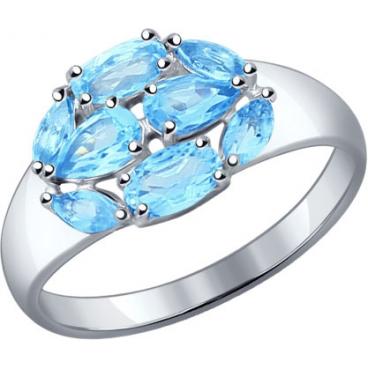 Серебряное кольцо SOKOLOV 92011094_s с топазами 1 Серебряное кольцо SOKOLOV 92011094_s с топазами 1