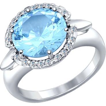 Серебряное кольцо SOKOLOV 92011126_s с наноситалом, фианитами 1 Серебряное кольцо SOKOLOV 92011126_s с наноситалом, фианитами 1