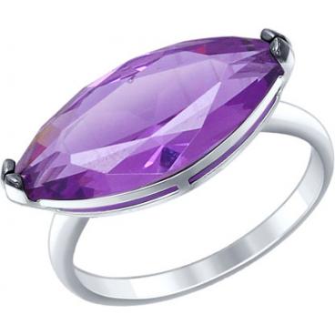 Серебряное кольцо SOKOLOV 92011295_s с ситаллом 1