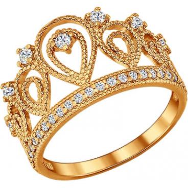 Серебряное кольцо корона SOKOLOV 93010365_s с фианитами 1 Серебряное кольцо корона SOKOLOV 93010365_s с фианитами 1