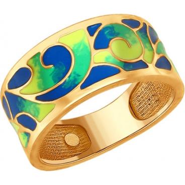 Серебряное кольцо SOKOLOV 93010609_s с эмалью 1 Серебряное кольцо SOKOLOV 93010609_s с эмалью 1