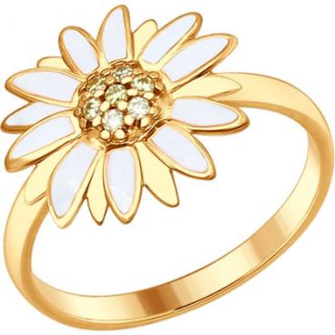 Серебряное кольцо SOKOLOV 93010625_s с эмалью с фианитами 1 Серебряное кольцо SOKOLOV 93010625_s с эмалью с фианитами 1