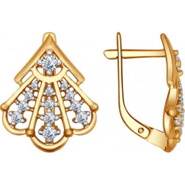 Серебряные серьги SOKOLOV 93020727_s с фианитами 1 Серебряные серьги SOKOLOV 93020727_s с фианитами 1