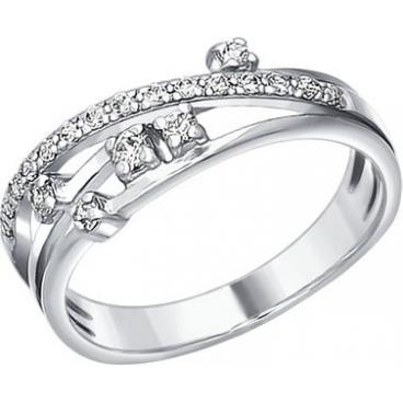 Серебряное кольцо SOKOLOV 94010054_s с фианитами 1 Серебряное кольцо SOKOLOV 94010054_s с фианитами 1